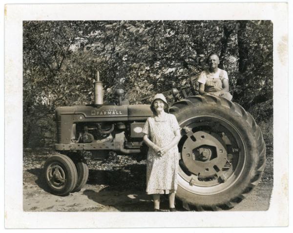 Portrait with the Farmall Tractor