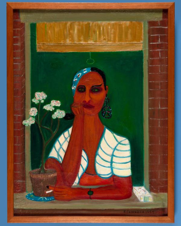 Latin Lady in Window