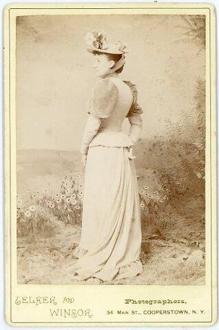 Woman Standing Portrait with Fancy Hat