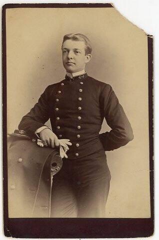 Young Man in Double Breasted Uniform