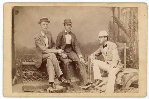 Three Men in Suits & Hats