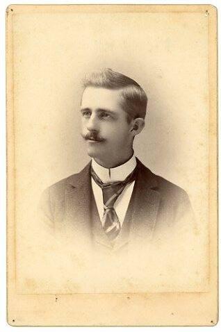 Portrait of a Man with Striped Tie