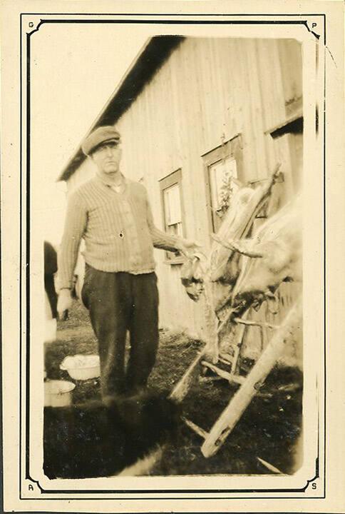 Man Prepping Pig 2