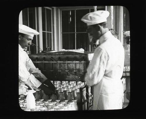 Filling Bottles at Briarcliff Farm