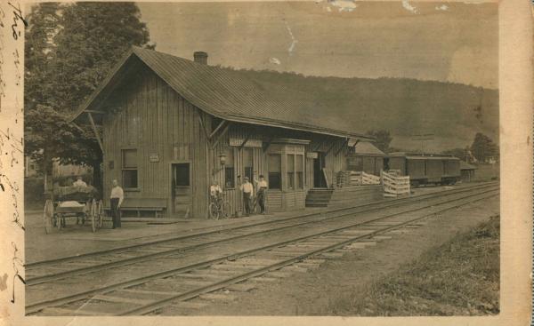 Railroad Station, Portlandville, NY