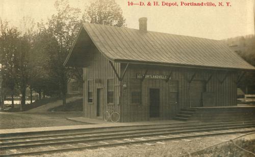 Railroad Station, Portlandville, NY