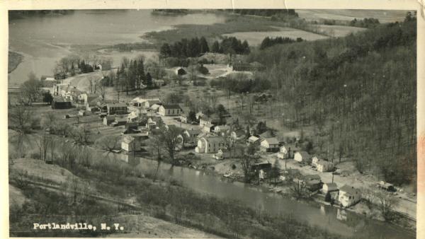 Portlandville New York Birdseye View