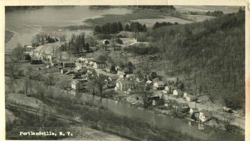 Portlandville New York Birdseye View