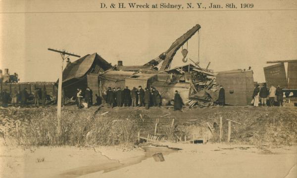 D & H Wreck at Sidney, NY