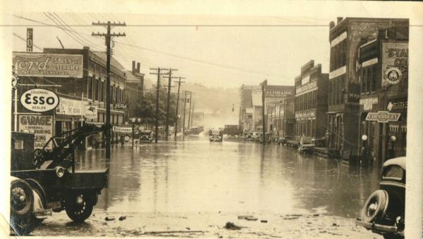 Flood on Market Street, Oneonta NY