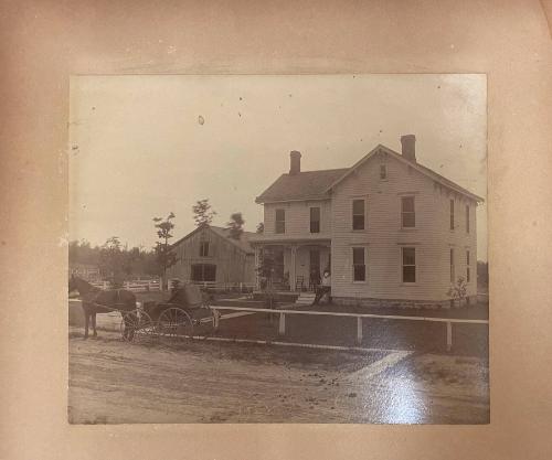 House and Family on Porch