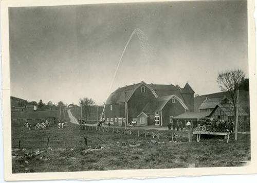 Fire Department Drill at the Armstrong Farm
