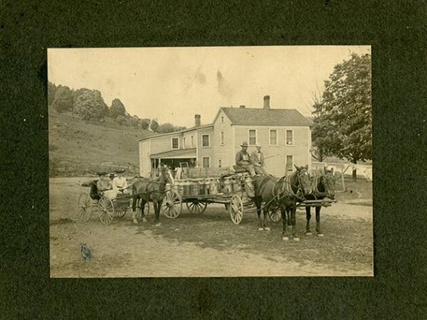 Horse Drawn Milk Wagon
