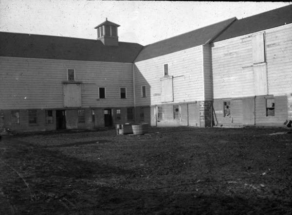 Barn Exterior with Basement Stable 
