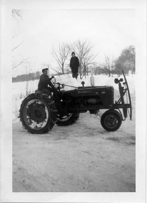 George Dezemo on the Farmall H