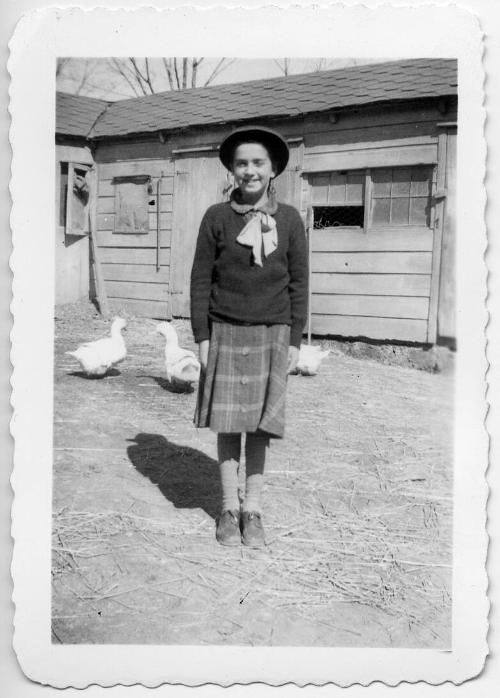 Young Girl with Ducks