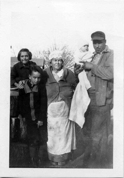 George and Grandma Dezemo and Children