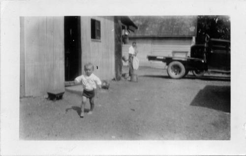 Toddler Walking Outdoors
