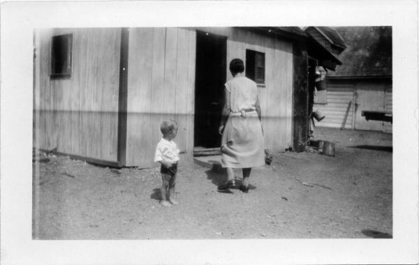 Toddler and Woman Outdoors
