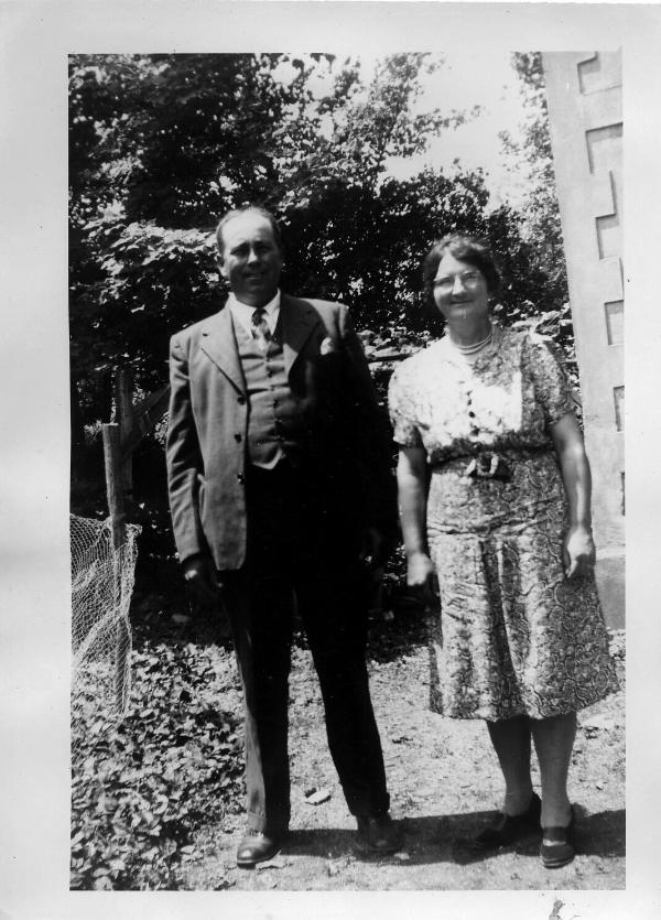 George and Myrtle Dezemo on their 17th Anniversary