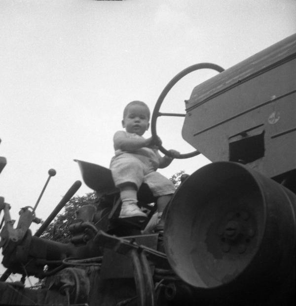 William Garretson on the Family Tractor