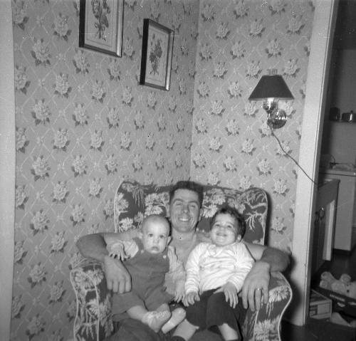 Edward holding William and James Garretson