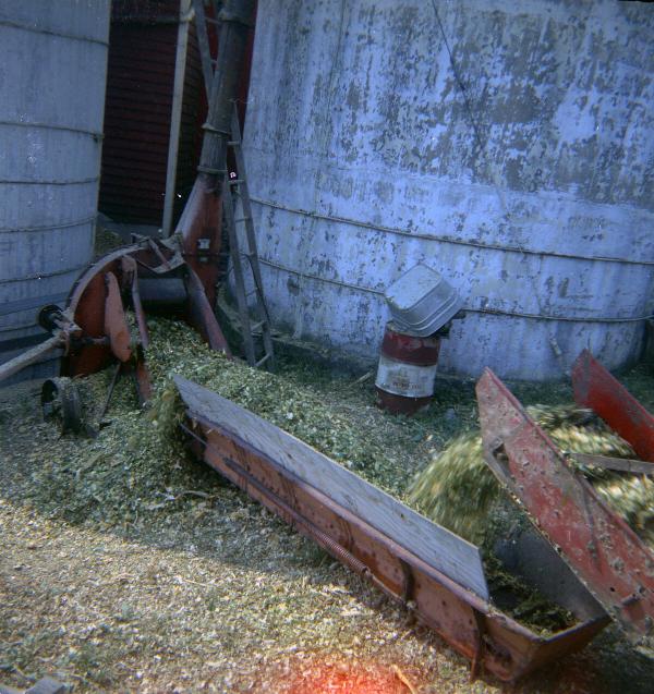 Filling a Silo with Silage
