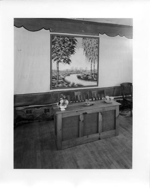 Schenevus Valley Grange No 1201 -  Main Hall Detail with Mural