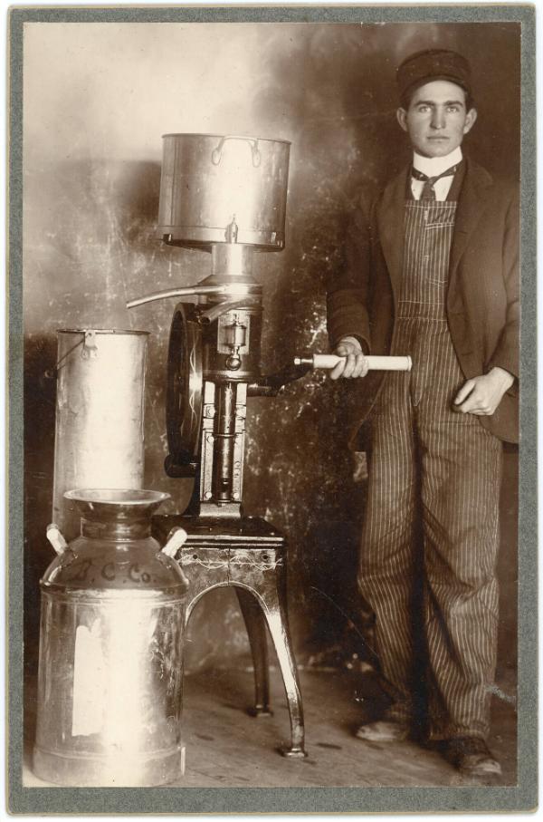 Man and Cream Separator