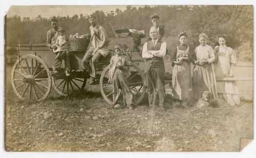 Group around a Wagon