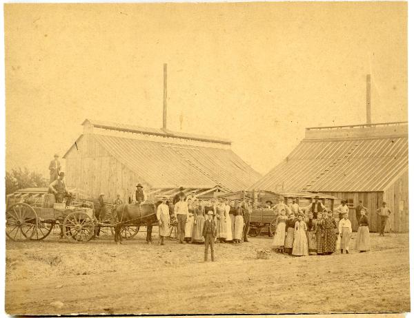 Group Gathered at the Barns