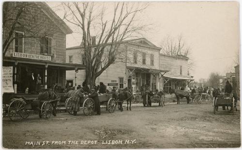 Main Street From The Depot; Lisbon, NY