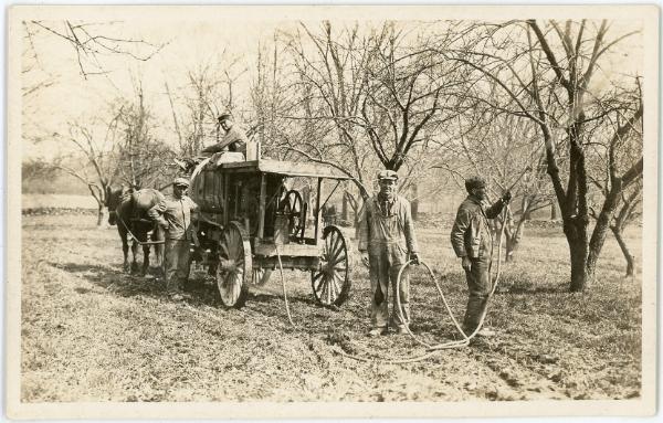 Spraying the Orchard