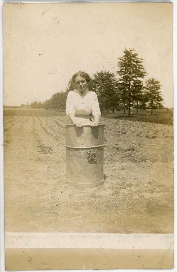 Lady in Barrel