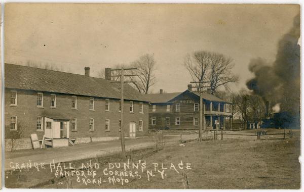 Grange Hall and Dunn's Place- Sanford's Corners, N.Y.