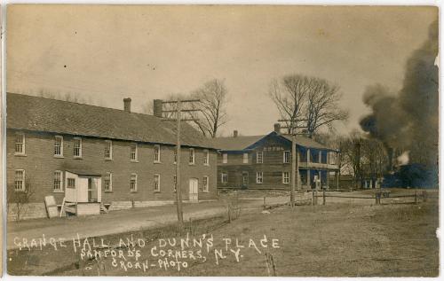 Grange Hall and Dunn's Place- Sanford's Corners, N.Y.