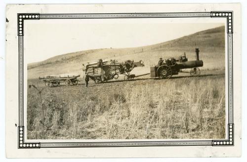 Threshing with a Steam Traction Engine