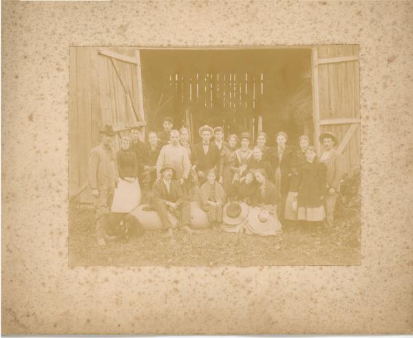 Group by the Barn Doors