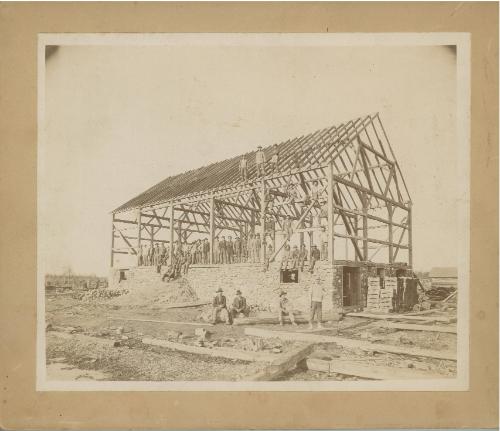 Barnraising c. 1895