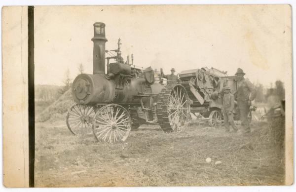 Steam Traction Engine & Thresher