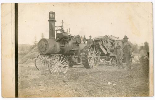Steam Traction Engine & Thresher