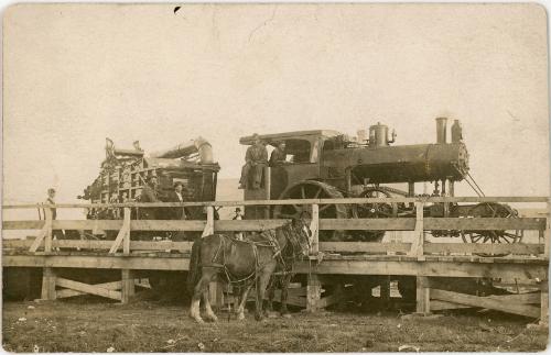 Steam Engine and Thresher