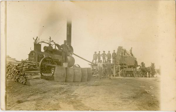 Steam Powered Threshing