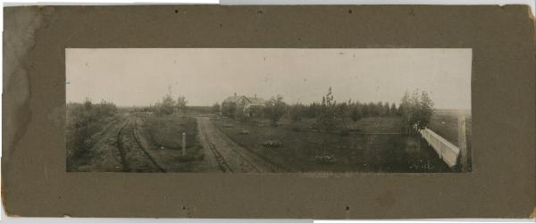 Panorama with Railroad Tracks