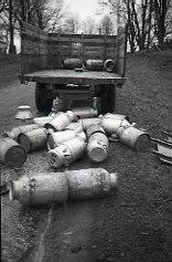 Milk Pails and Truck