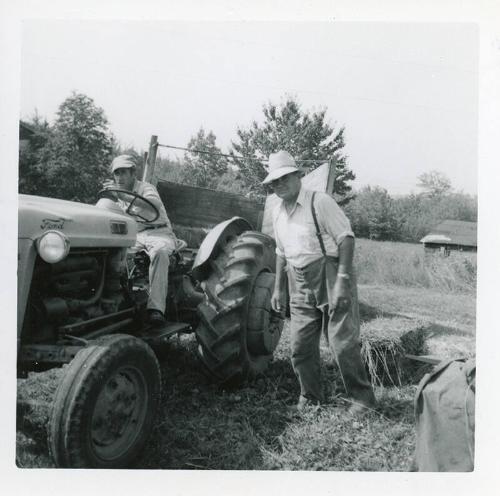 Two Men and Tractor