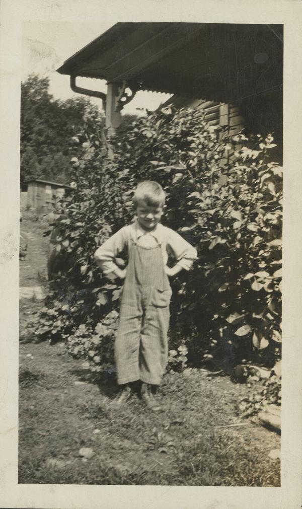 Little Boy in Overalls, Juddville, NY