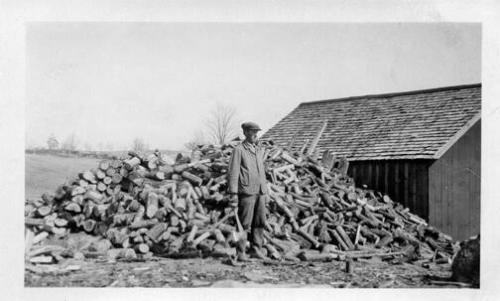 Cut and Split Wood at Winchell Farm 

