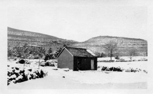 Outbuilding on Winchell Farm in Winter 
