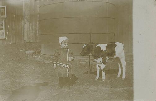 Child with Calf